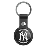New York Yankees Personalized Insignia Black Airtag Holder