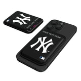 New York Yankees Personalized Insignia Black Magnetic Credit Card Wallet
