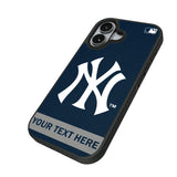 New York Yankees Personalized Stripe Bump Phone Case for Apple iPhone