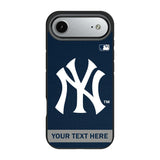 New York Yankees Personalized Stripe Bump Phone Case for Apple iPhone