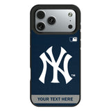 New York Yankees Personalized Stripe Bump Phone Case for Apple iPhone