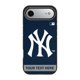 New York Yankees Personalized Stripe Bump Phone Case for Apple iPhone