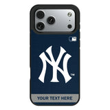 New York Yankees Personalized Stripe Bump Phone Case for Apple iPhone