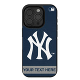 New York Yankees Personalized Stripe Bump Phone Case for Apple iPhone