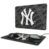 New York Yankees Personalized Tilt 15-Watt Wireless Charger and Mouse Pad