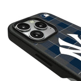 New York Yankees Plaid MagSafe Compatible Phone Case for Apple iPhone
