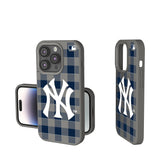 New York Yankees Plaid Soft Touch Phone Case for Apple iPhone