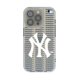 New York Yankees Text Backdrop Clear Phone Case for Apple iPhone