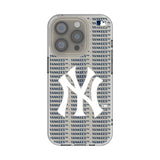 New York Yankees Text Backdrop Clear Phone Case for Apple iPhone
