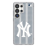 New York Yankees Text Backdrop Clear Phone Case for Samsung Galaxy