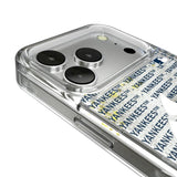 New York Yankees Text Backdrop Glitter Phone Case for Apple iPhone