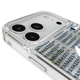 New York Yankees Text Backdrop Glitter Phone Case for Apple iPhone