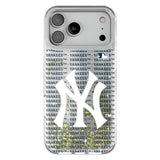 New York Yankees Text Backdrop Glitter Phone Case for Apple iPhone