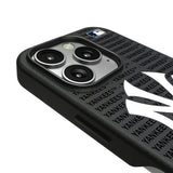 New York Yankees Text Backdrop MagSafe Compatible Phone Case for Apple iPhone