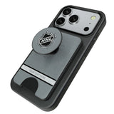 NHL Personalized Endzone Solid PopSockets MagSafe-Compatible PopWallet+