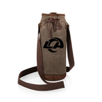Los Angeles Rams - Waxed Canvas Wine Tote