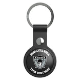 Oakland Raiders 1963 Historic Collection Personalized Insignia Black Airtag Holder