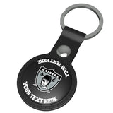 Oakland Raiders 1963 Historic Collection Personalized Insignia Black Airtag Holder