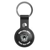 Oakland Raiders 1963 Historic Collection Personalized Insignia Black Airtag Holder