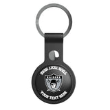 Oakland Raiders 1963 Historic Collection Personalized Insignia Black Airtag Holder