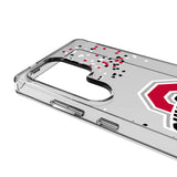 Ohio State University Buckeyes Confetti Clear Phone Case for Samsung Galaxy