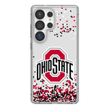 Ohio State University Buckeyes Confetti Clear Phone Case for Samsung Galaxy