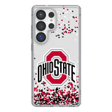 Ohio State University Buckeyes Confetti Clear Phone Case for Samsung Galaxy