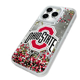Ohio State University Buckeyes Confetti Glitter Phone Case for Apple iPhone