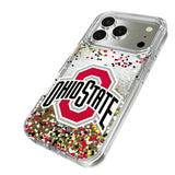 Ohio State University Buckeyes Confetti Glitter Phone Case for Apple iPhone