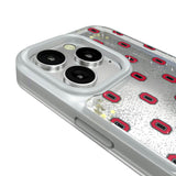 Ohio State University Buckeyes Fashion Pattern Glitter Phone Case for Apple iPhone