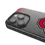Ohio State University Buckeyes Linen Black Bling Phone Case for Apple iPhone