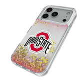Ohio State University Buckeyes Linen Glitter Phone Case for Apple iPhone