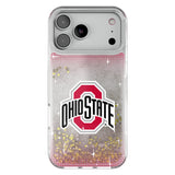Ohio State University Buckeyes Linen Glitter Phone Case for Apple iPhone
