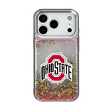 Ohio State University Buckeyes Linen Glitter Phone Case for Apple iPhone