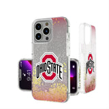 Ohio State University Buckeyes Linen Glitter Phone Case for Apple iPhone