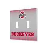 Ohio State University Buckeyes Linen Hidden-Screw Light Switch Plate