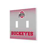Ohio State University Buckeyes Linen Hidden-Screw Light Switch Plate