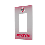 Ohio State University Buckeyes Linen Hidden-Screw Light Switch Plate
