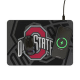 Ohio State University Buckeyes Monocolor Tilt 15-Watt Wireless Charger and Mouse Pad