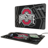 Ohio State University Buckeyes Monocolor Tilt 15-Watt Wireless Charger and Mouse Pad
