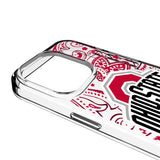 Ohio State University Buckeyes Paisley Clear Phone Case for Apple iPhone