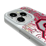 Ohio State University Buckeyes Paisley Glitter Phone Case for Apple iPhone