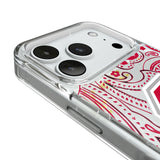 Ohio State University Buckeyes Paisley Glitter Phone Case for Apple iPhone