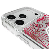 Ohio State University Buckeyes Paisley Glitter Phone Case for Apple iPhone
