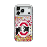 Ohio State University Buckeyes Paisley Glitter Phone Case for Apple iPhone