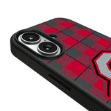 Ohio State University Buckeyes Plaid MagSafe Compatible Phone Case for Apple iPhone
