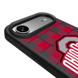 Ohio State University Buckeyes Plaid MagSafe Compatible Phone Case for Apple iPhone