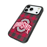 Ohio State University Buckeyes Plaid MagSafe Compatible Phone Case for Apple iPhone