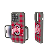 Ohio State University Buckeyes Plaid Soft Touch Phone Case for Apple iPhone