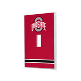 Ohio State University Buckeyes Stripe Hidden-Screw Light Switch Plate